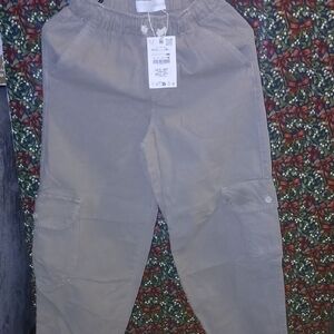 Zara Kids Casual Tan Cargo Pants